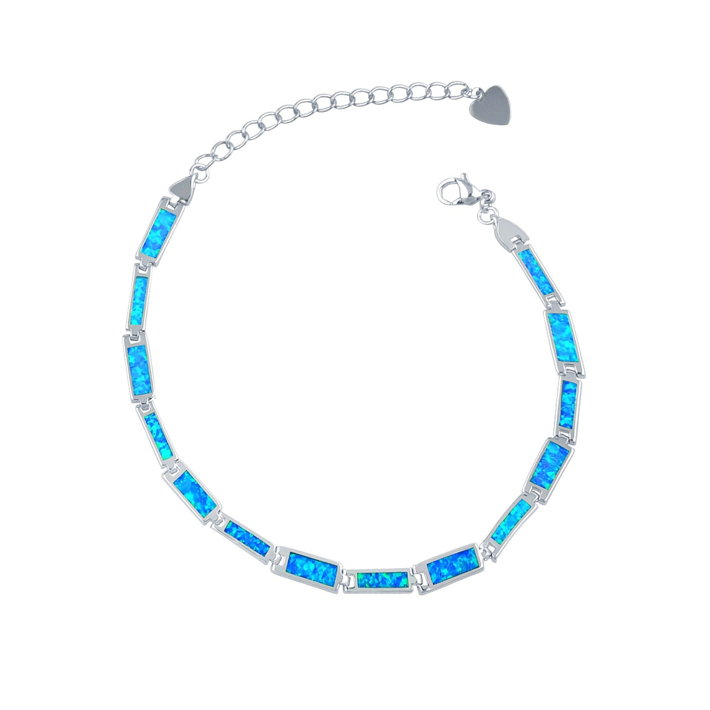 Blue Opal Tennis Bracelet