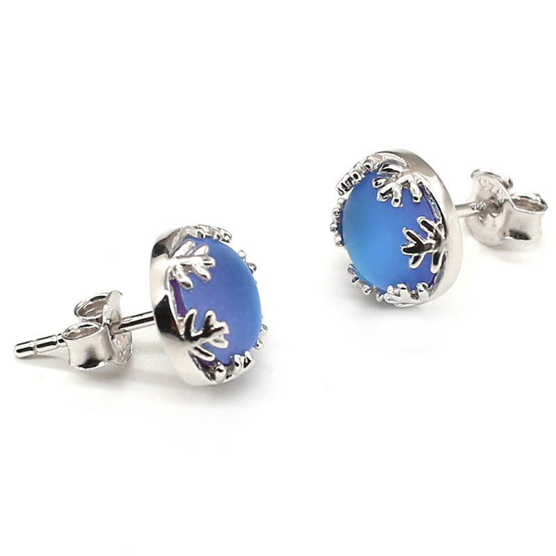 Natural Moonstone s925 sterling silver earrings