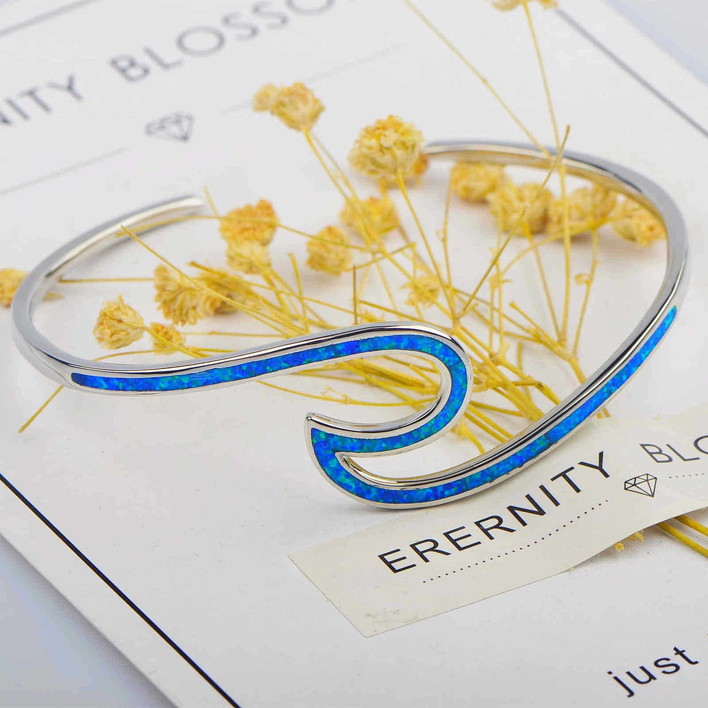 Blue Opal Wave Bracelet