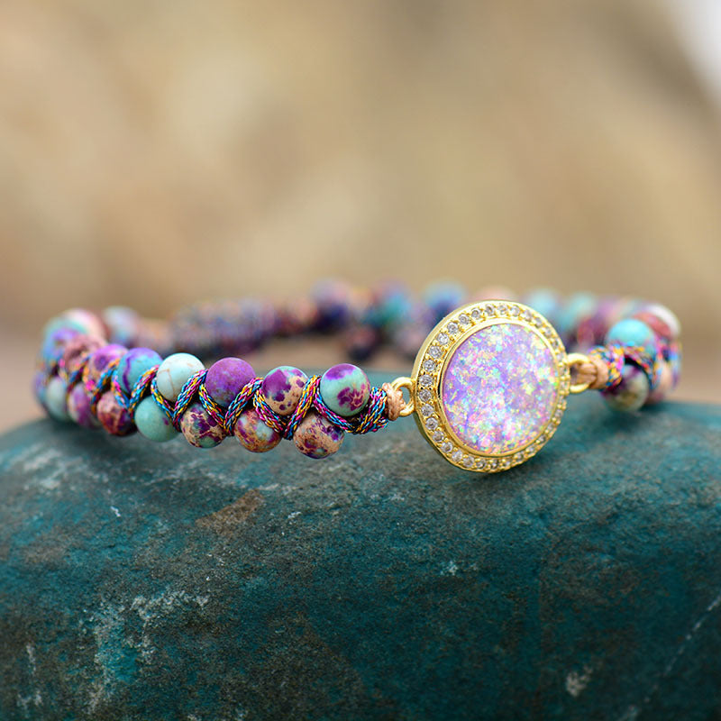 Oval Opal Emperor Stone Bracelet