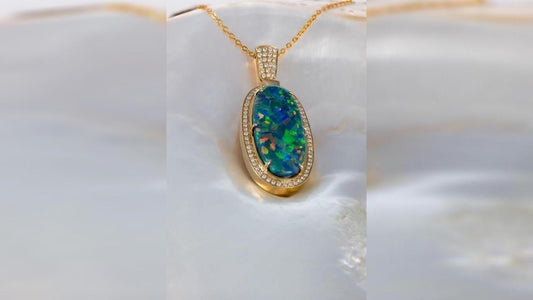 Real opal gemstone jewelry trending in 2026 with colorful natural fire