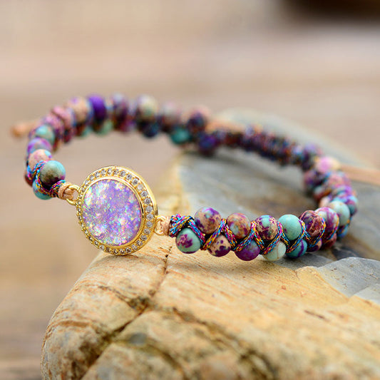 Oval Opal Emperor Stone Bracelet