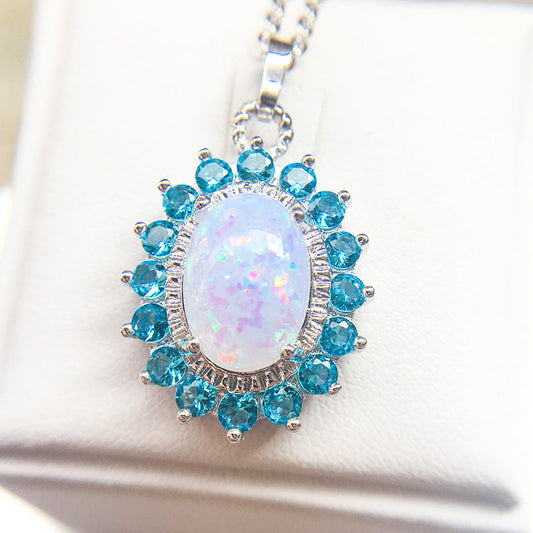 Six-Claw Opal Necklace