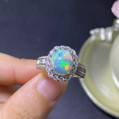 Pure Natural Beautiful Opal Handmade Ring
