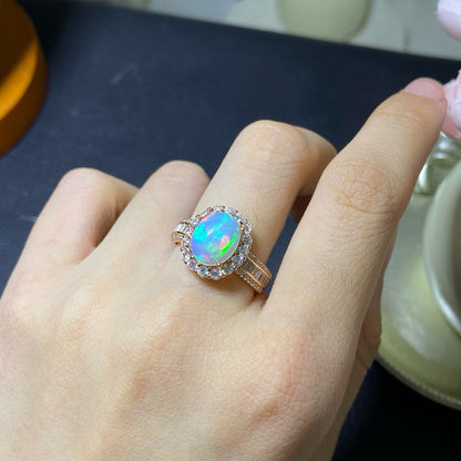 Pure Natural Beautiful Opal Handmade Ring