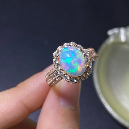Pure Natural Beautiful Opal Handmade Ring